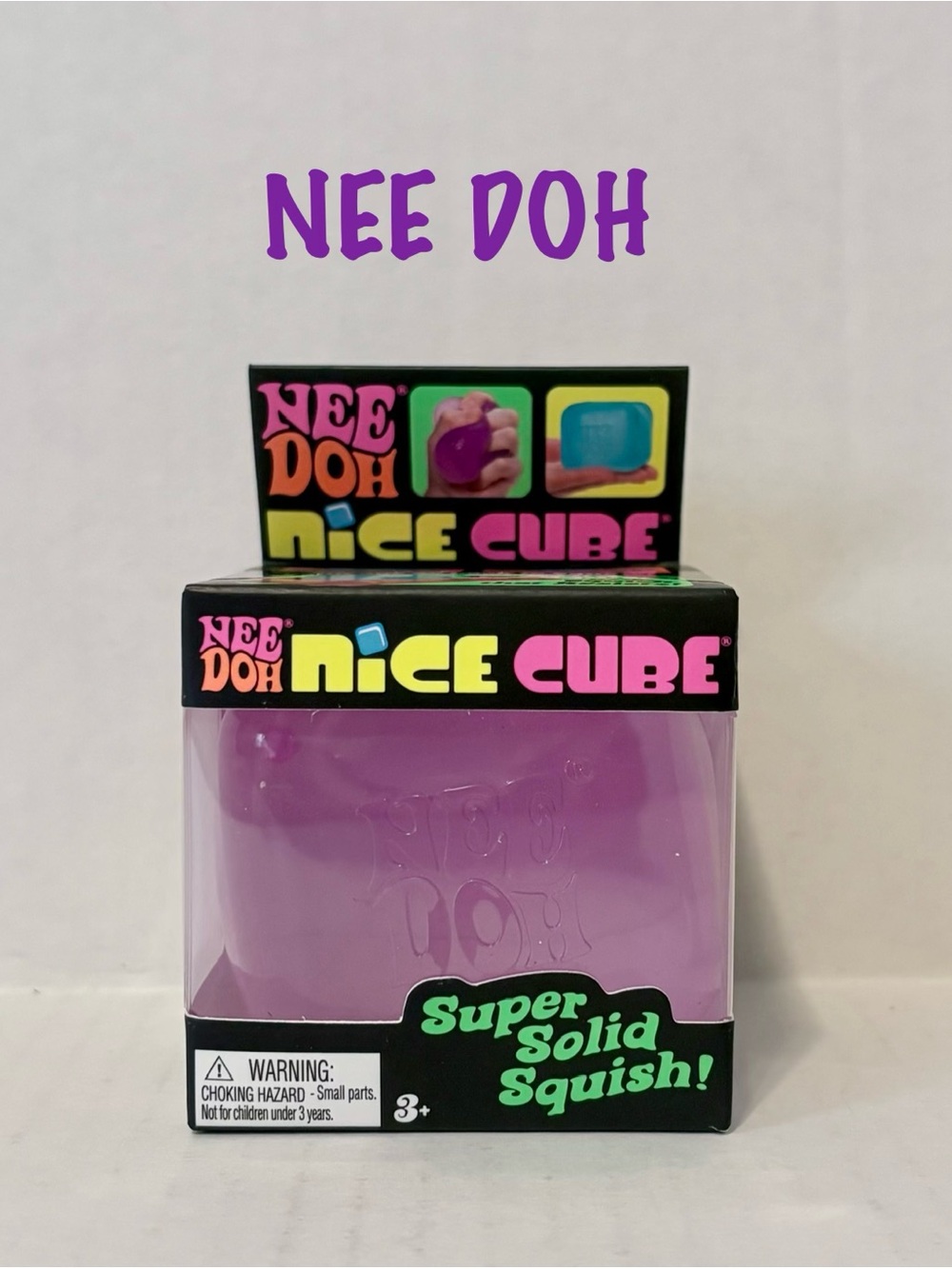 Nee Doh Nice Cube - Purple Squishy